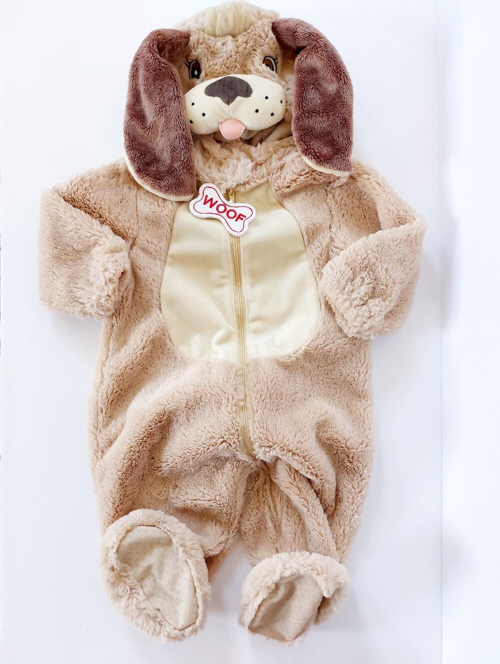 Dog Costume 3-6m Halloween Full Bodysuit & Hood Pound Puppy Hound